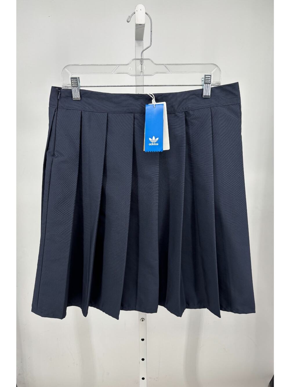 Adidas Tennis Skirt Womens M Black Pleaded Zip Waist Sports Classic CD6897 NWT